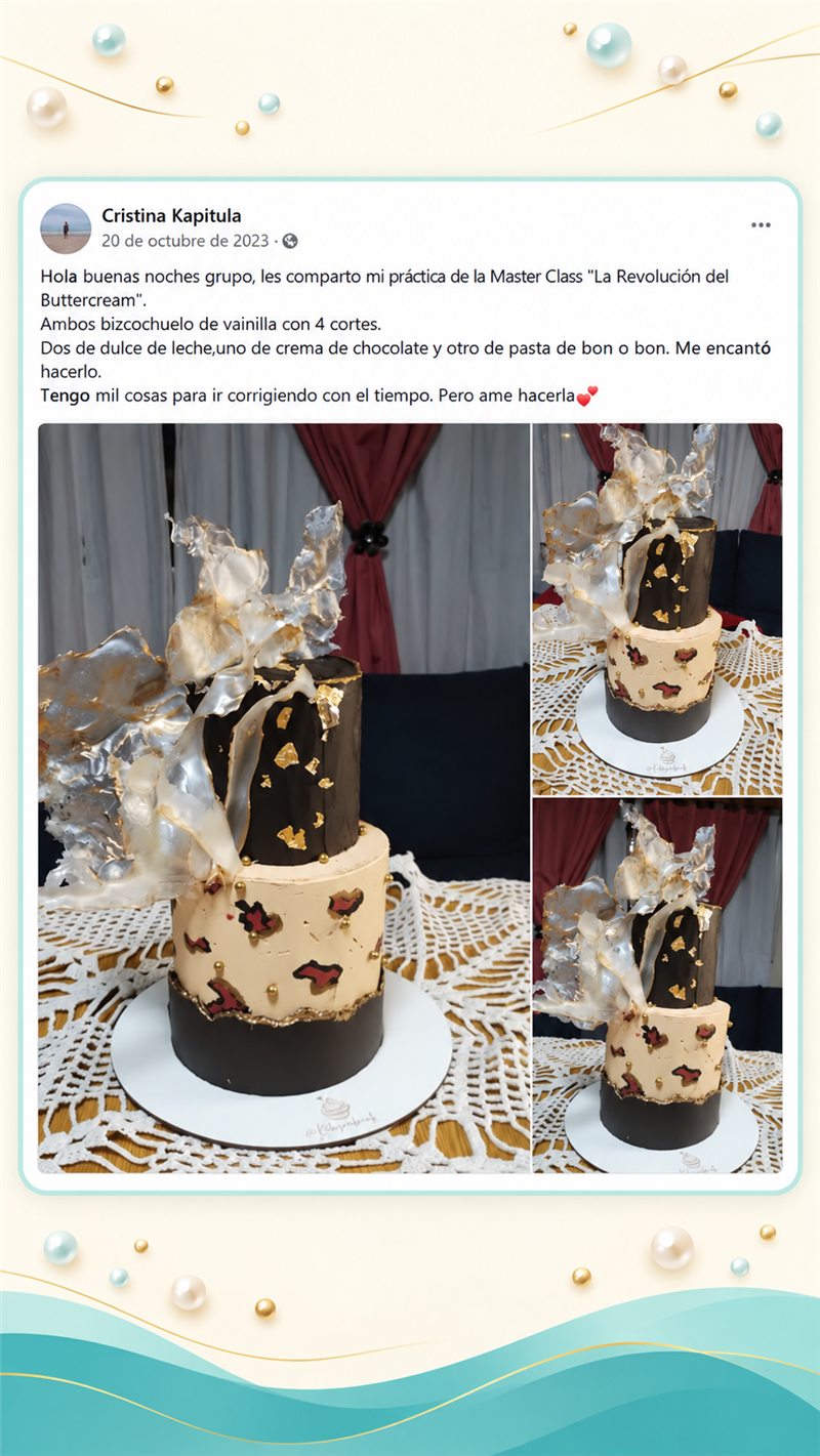 Cristina Kapitula comparte su práctica de la masterclass La Revolución del Buttercream